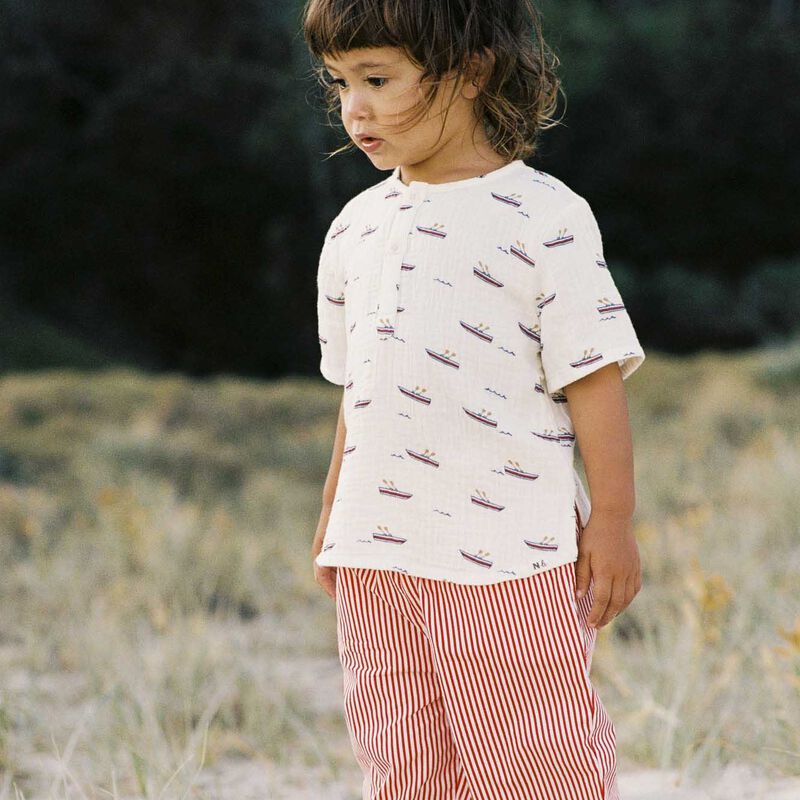 Nature Baby Short Sleeve Caravan Shirt Muslin image number 3